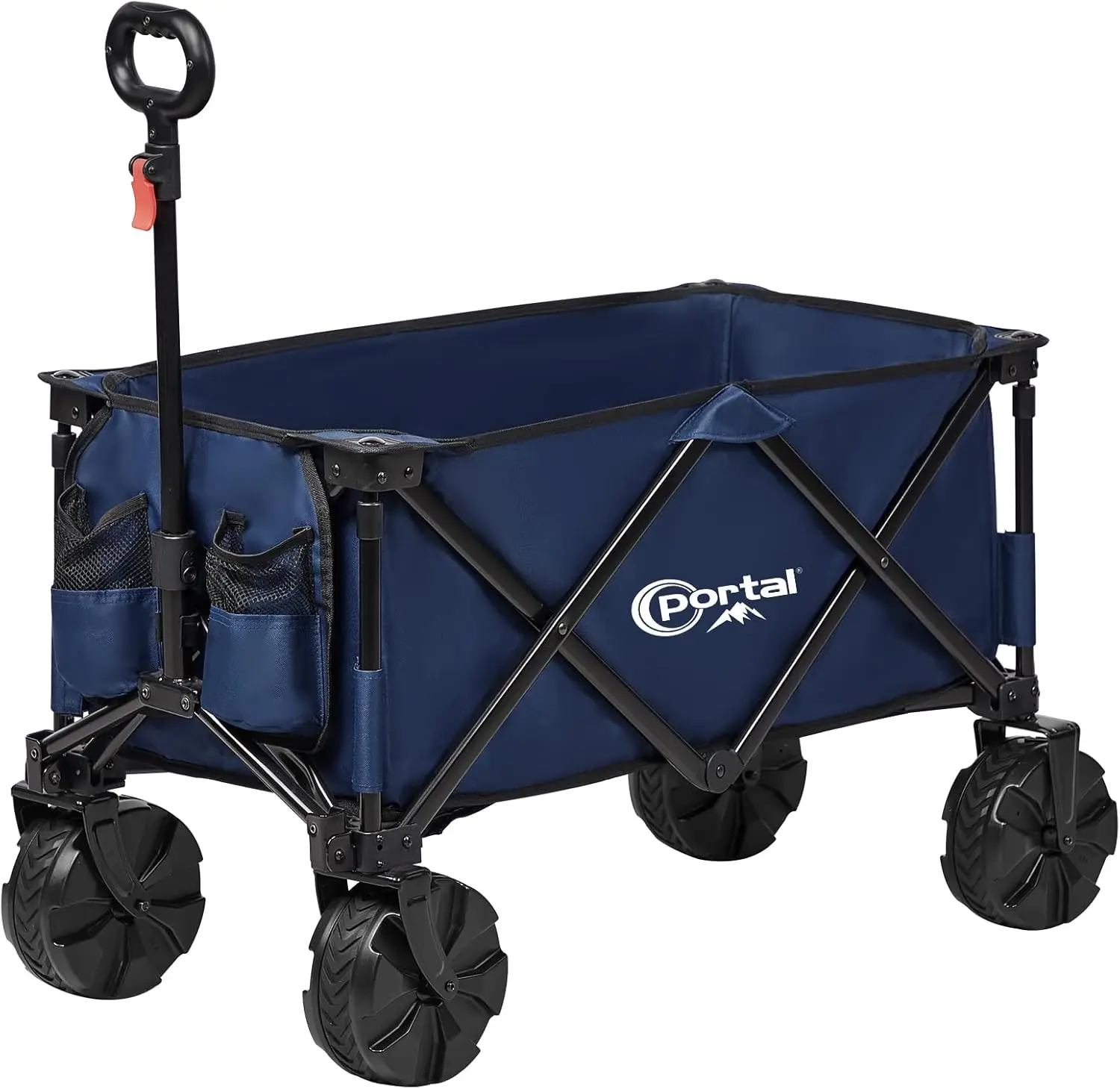 

Outdoor Portable Trolley Foldable Foldable Multi-purpose Trolley Large Capacity Beach Cart with All-terrain Wheels