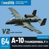 A-10 64mm V2 Dual Channel Attack Aircraft Professional Model Aircraft Freewing Flying Wing Model Children's Toy Birthday Gift