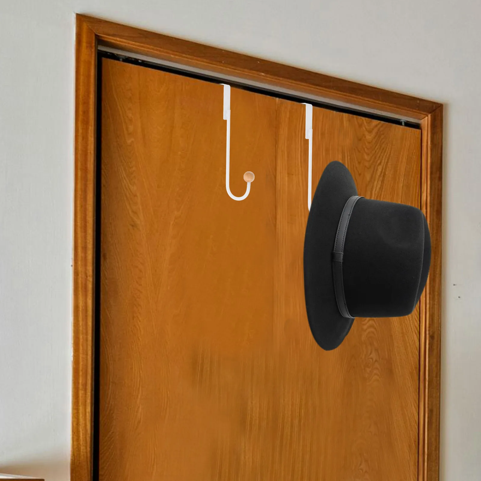 

Hook Over Door Wooden Hooks For Keys Hats Bags Coats Bedroom Door Hangers Towels Organizer Space Saving Hanger