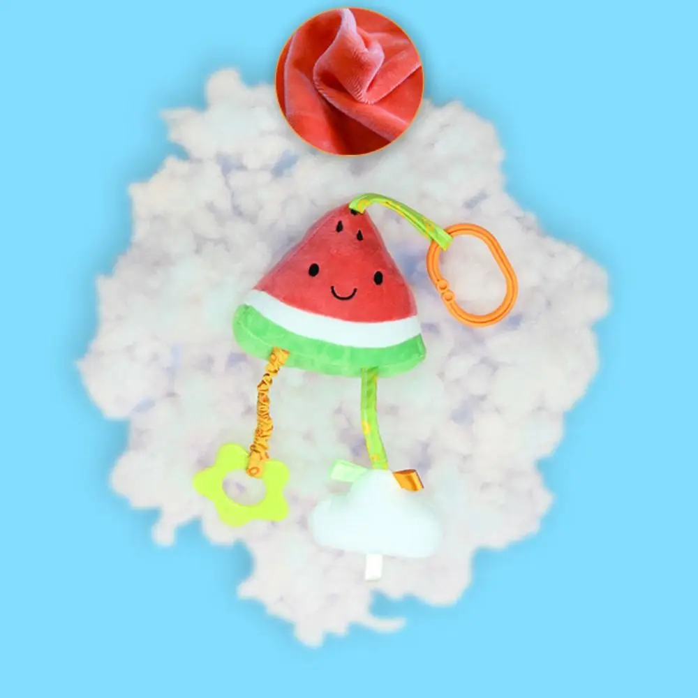 Fruit Kinderwagen Hangend Speelgoed PP Katoen Pluche Gevulde Kinderwagen Bed Hangend Speelgoed Wieg Hangende Bel Vroeg Onderwijs