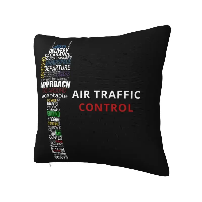 Air Traffic Controller Pillow Case Home Decor Cute Pilot Air Fighter Outdoor Cushions Square Pillowcase