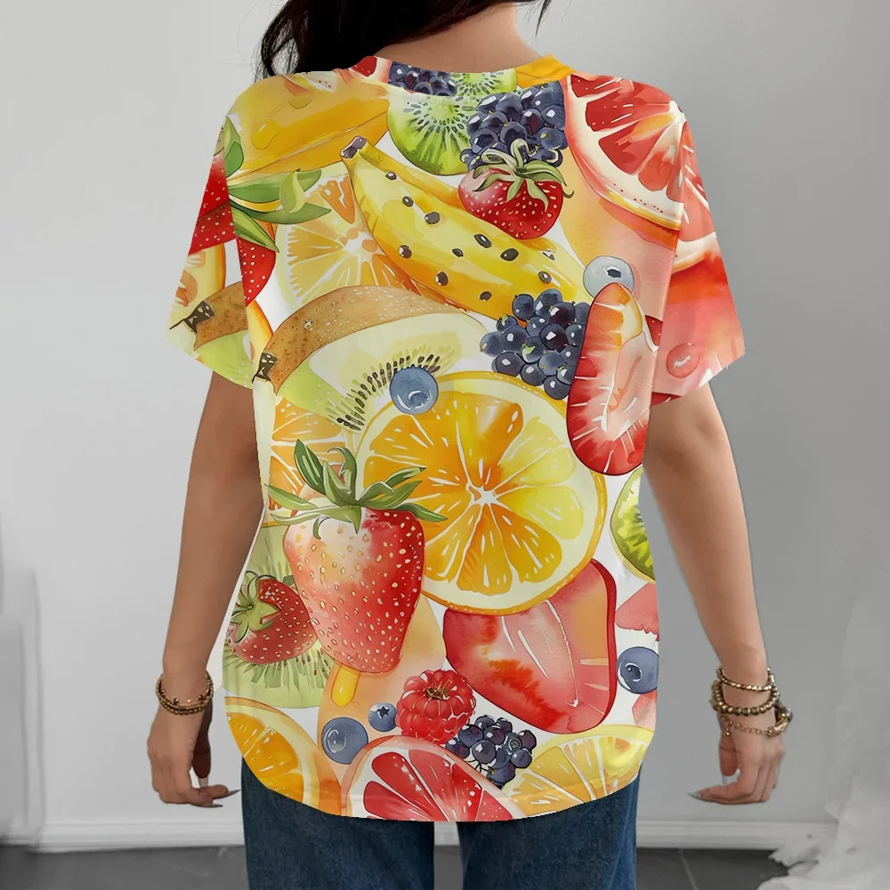 

Ladies' 3D Printing T Fashionable, Comfortable, Multi Functional Leisure Shopping Sports Short Sleeved Shirts