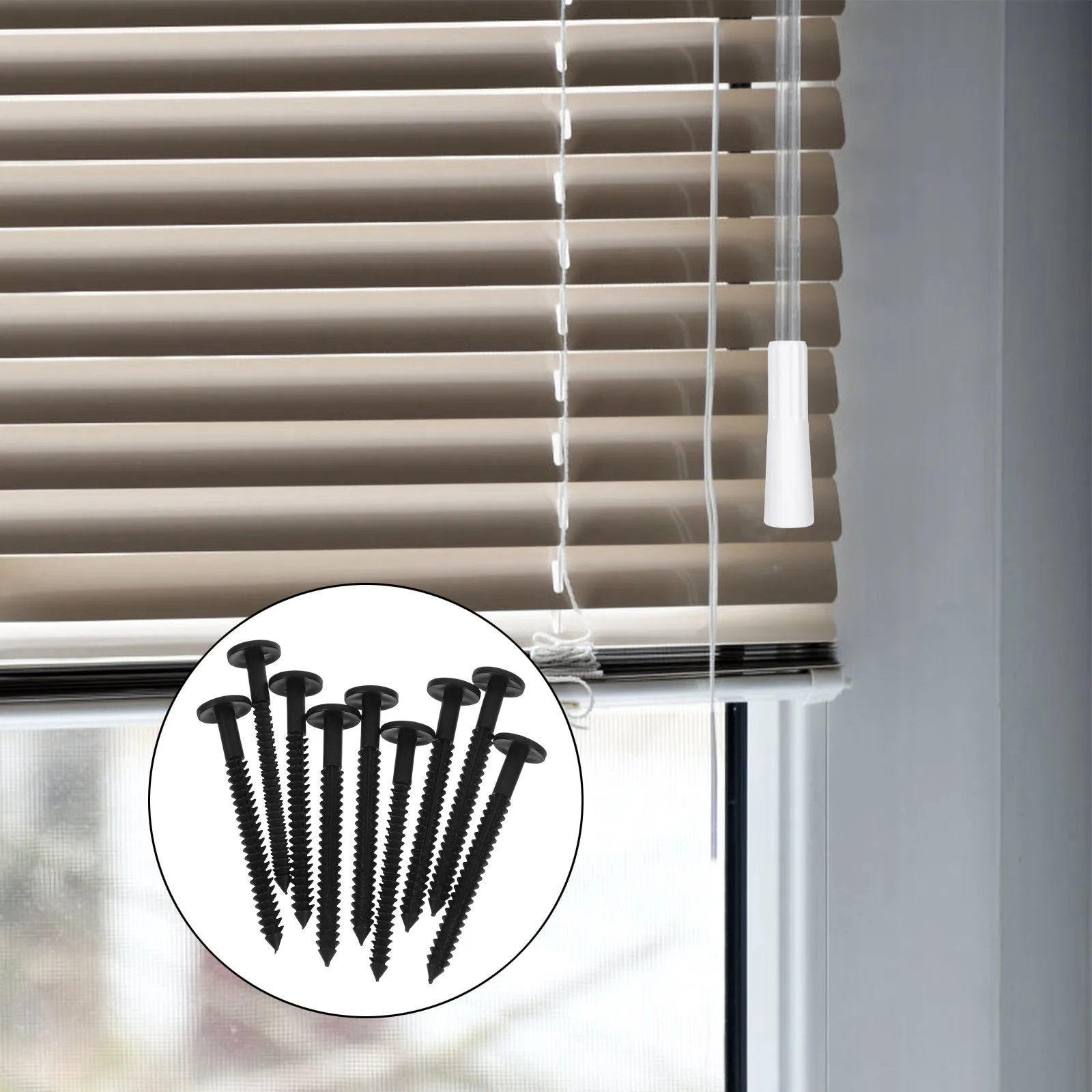 36Pcs Shutter Staples Vinyl Plastic Pins Exterior Window Louvers Replacement Kit Plantation Shutter Repair Tools Fasteners
