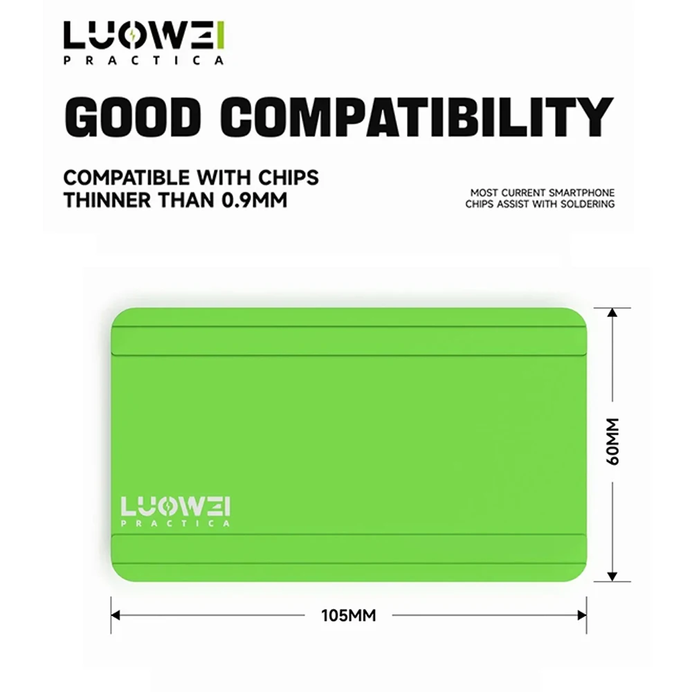 LUOWEI LW-PT02 Multifunctional Tin Planting Pad for CPU/NAND/WIFI Middle Frame Chip IC Welding Repair Magnetic Silicone Pad Tool