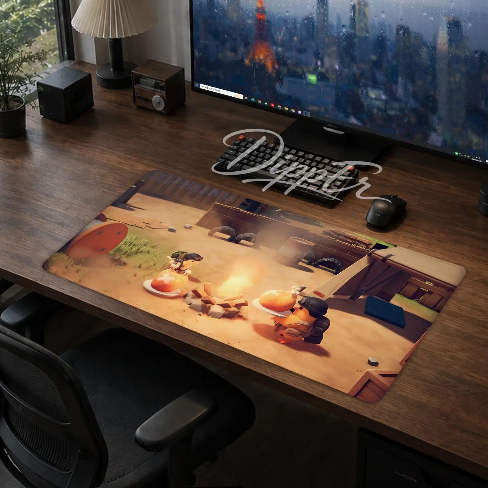 Escape From Duckov Mouse Pad Gaming office Desk Mat Non-slip Large Mousepad DIY Keyboard Pad stitched edge rubber base