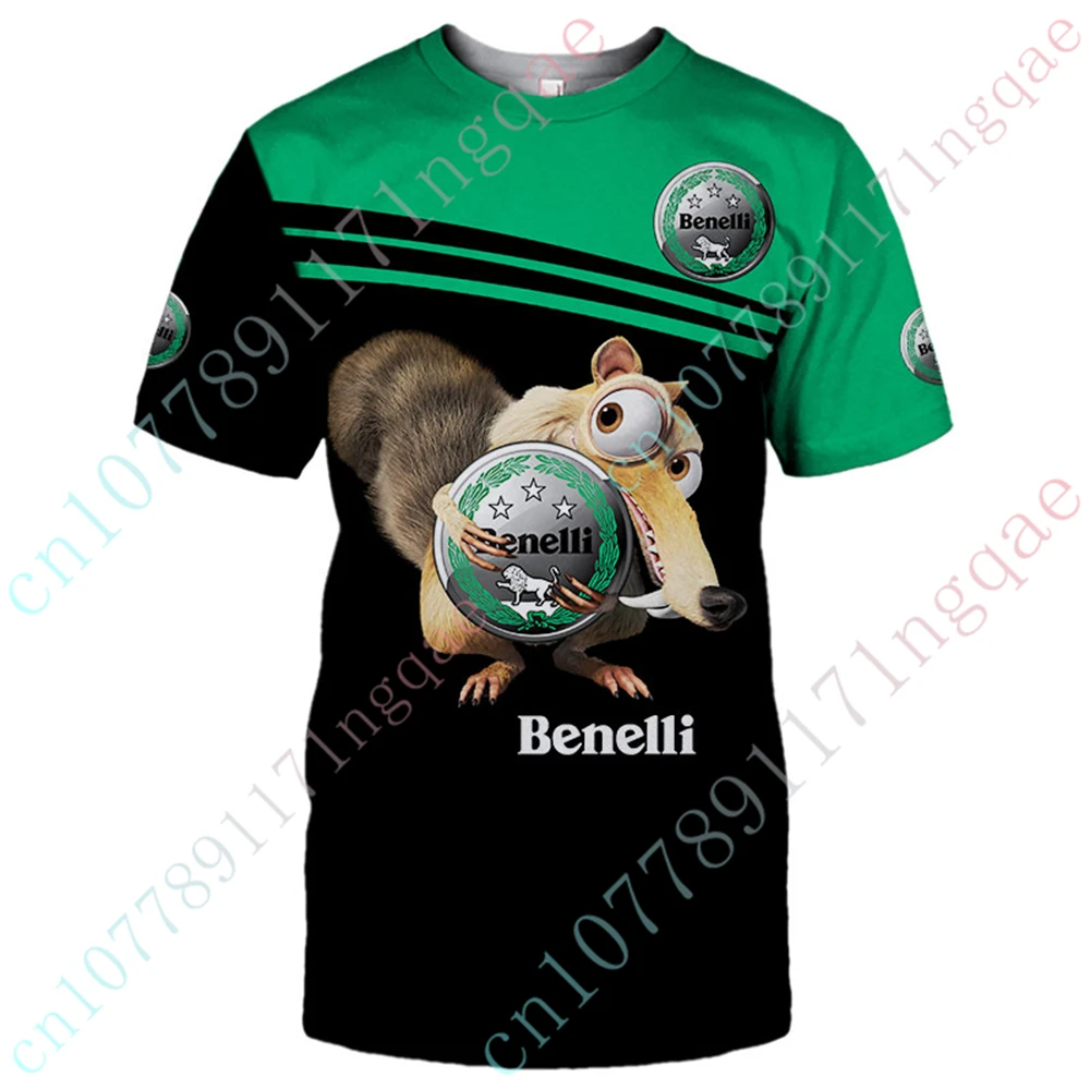 

Benelli Clothing Casual T-shirts Anime T Shirt For Men Women Harajuku Short Sleeve Top Unisex Oversized T-shirt Custom Logo