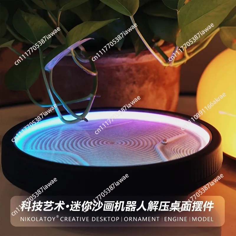 Automatic composition sand painting robot decompresses the ornament, can customize the pattern content and send it to friends