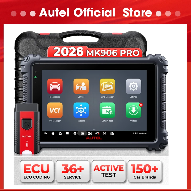 Scanner diagnostico Autel MK906 Pro Strumenti di scansione automobilistica MK906PRO Nuova versione di aggiornamento della codifica ECU MS906BT MP900-BT FCA