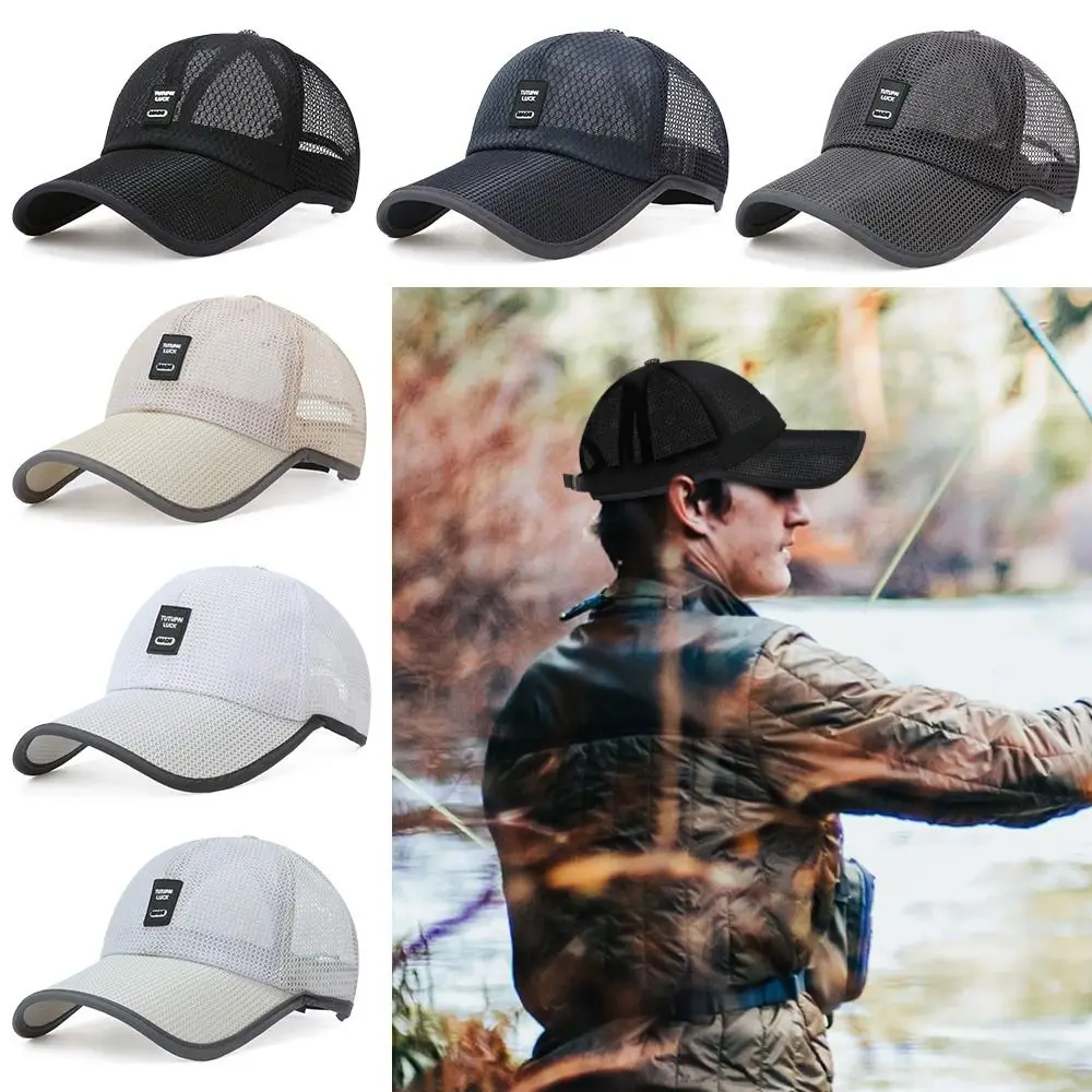 

Outdoor Sports Adjustable Men Women Sun Protection Caps Full Mesh Hats Summer Sunscreen Hats Baseball Cap
