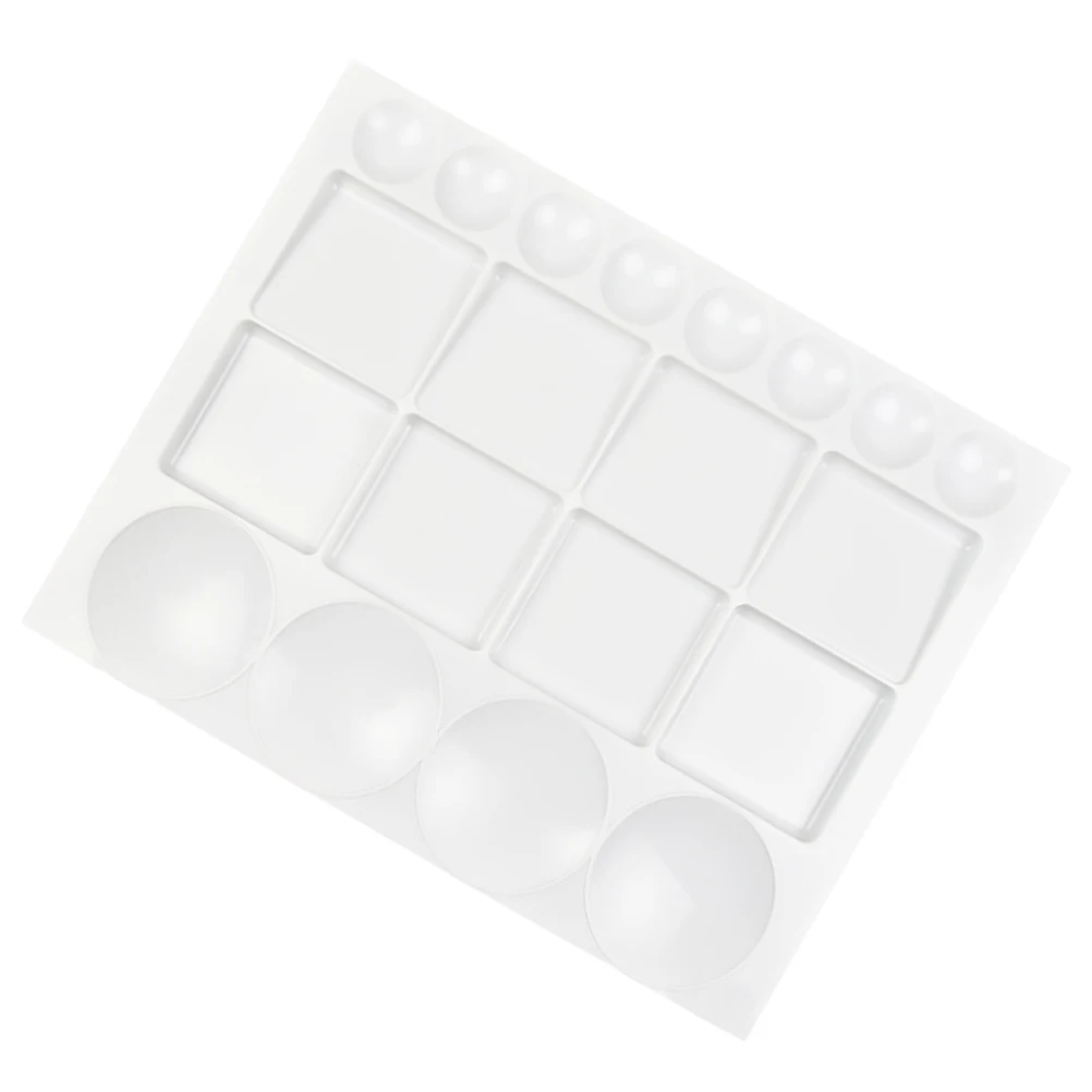 

Plastic Palette Watercolor Paint Pigment Mixing Trays Lightweight Space Saving Practical Color Art Painting Board