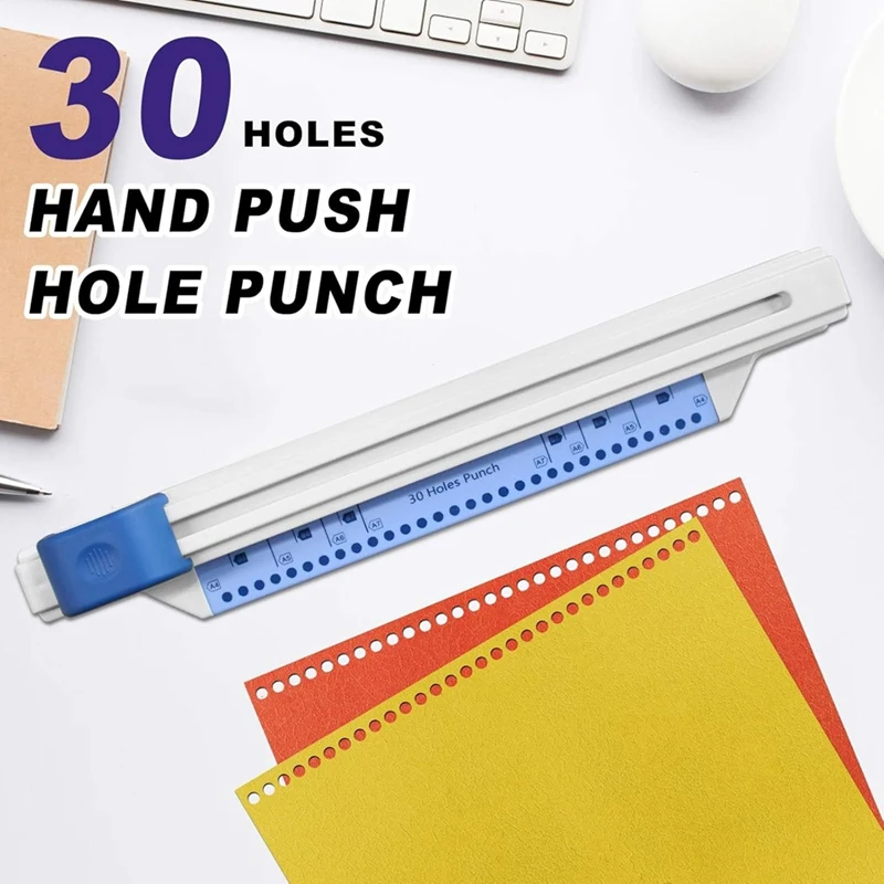 Hand Push Binding Machine,30-Hole Book Binder Machine,Coil Binding Machine,For A4 A5 A6 A7 B5-B7paper Notebook Scrapbook