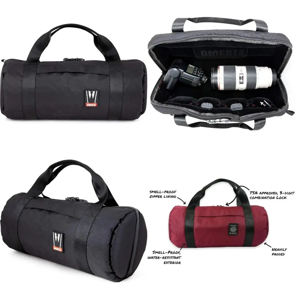 حقيبة سفر واق من المطر مع سحاب قابل للقفل، داخلية مبطنة لحماية الزجاج، ختم الرائحة، حجب الروائح لأمن المطار #1