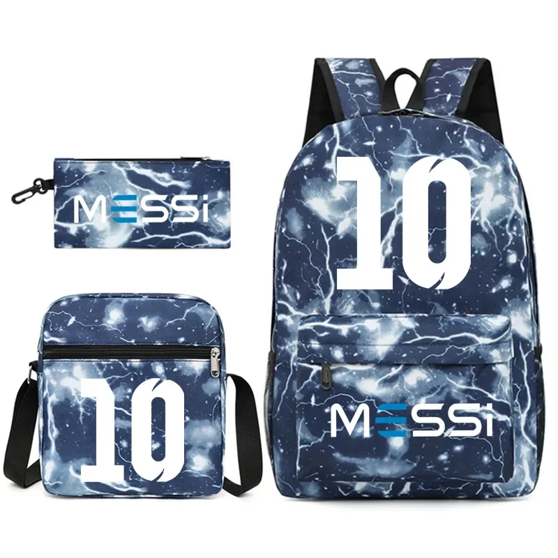 حقيبة ظهر لكرة القدم ذات سعة كبيرة كاجوال للترفيه ميسي سي رونالدو للجنسين حقيبة كتف عصرية بحزام كتف قوس حقيبة رياضية للأولاد