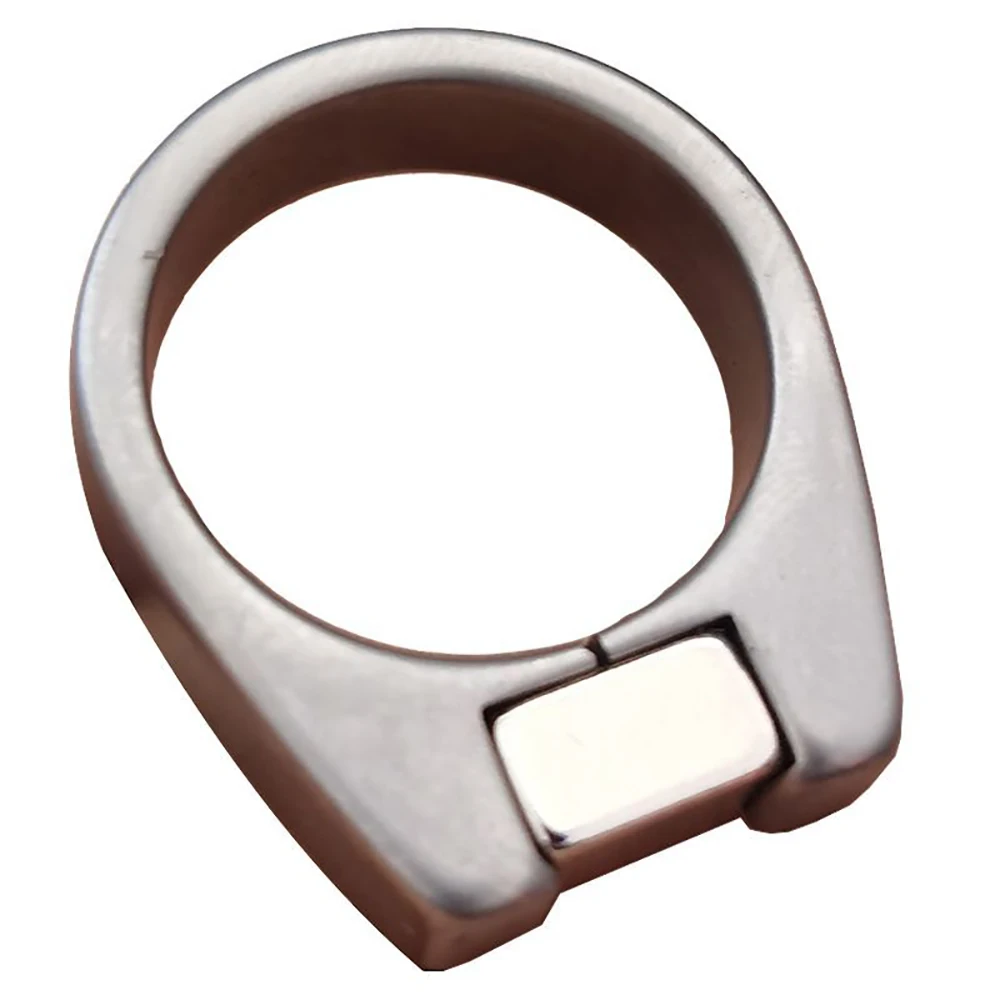 Magnetic Finger Ring with Rectangular Magnet, 4 Sizes Available for Outdoor Sports & Target Practice Accessory