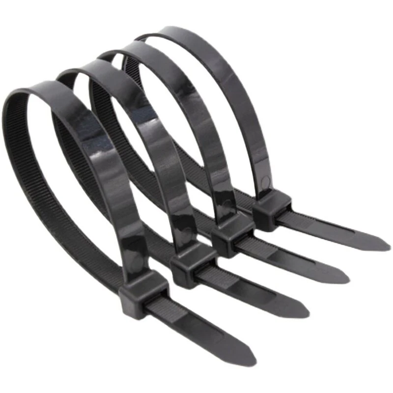 1000Pcs 3*200 Nylon Zip Ties Self-Locking Cable Ties Plastic Wire Straps Black White Household Cord Organizer Fasteners