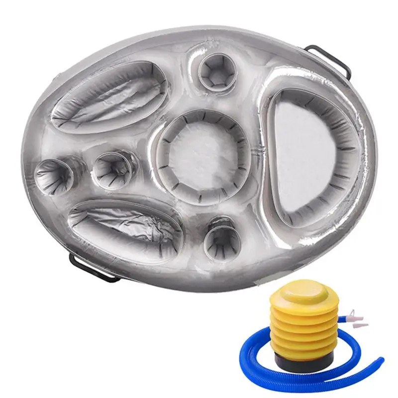 

Плавающий поднос для пива и фруктов для бассейна, безопасный в использовании, аксессуар для бассейна - A68E