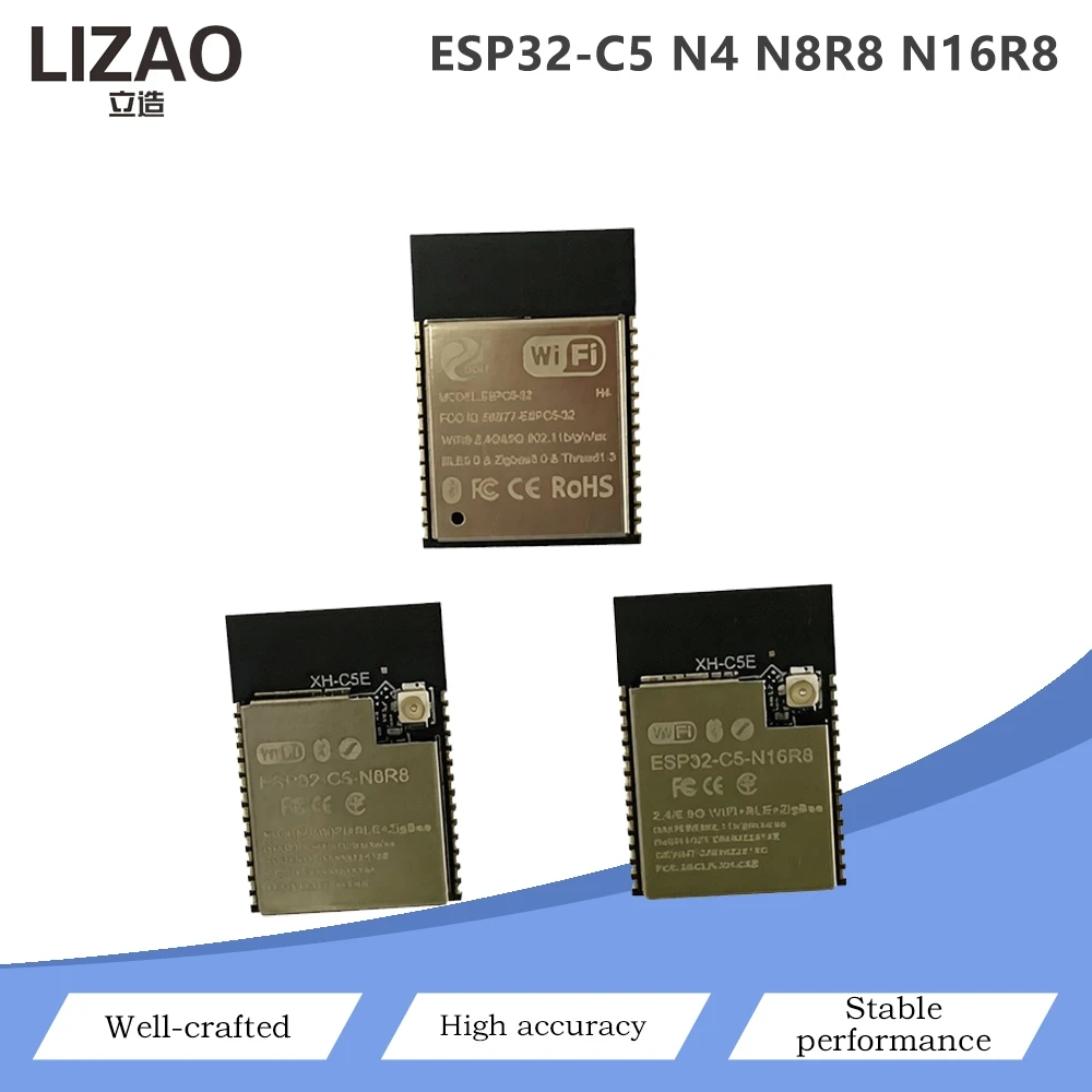 ESP32-C5 Wireless Module ESP32-C5-N4 N8R8 N16R8 2.4G&5G WiFi BLE5.0 Zigbee Thread Dual Band WiFi MCU Module