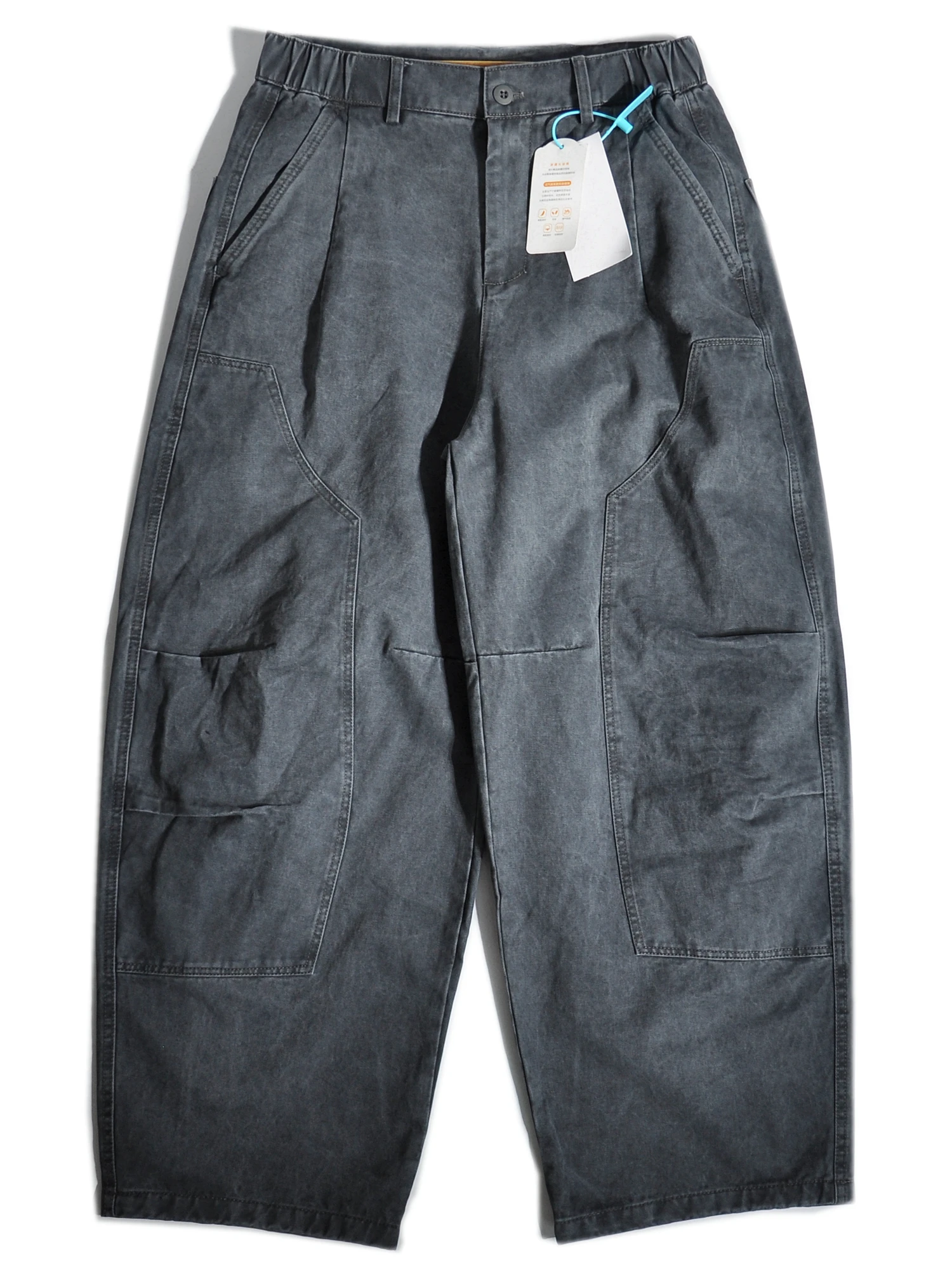 

Американские ретро-рабочие брюки с широкими штанинами, свободные повседневные мужские брюки прямого кроя из хлопка, осенне-зимняя модная коллекция