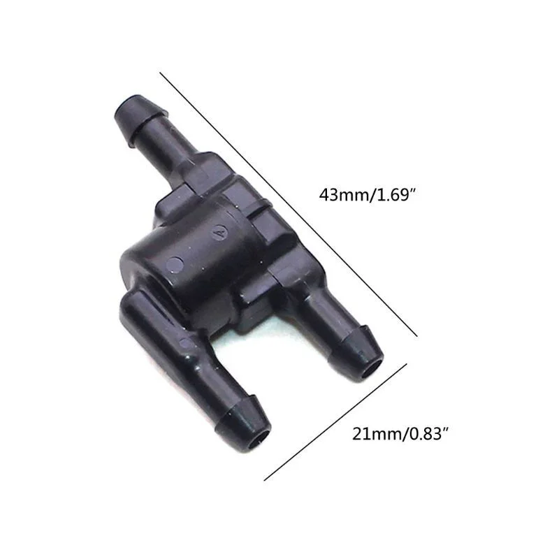 Universal three-way hose connector wiper nozzle connecting pipe nylon single check valve For Toyota Corolla Crown Honda Camry