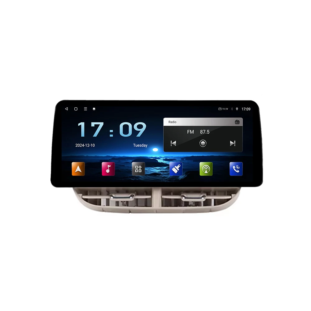 Android 13 Autoradio Voor Fiat 500 2007-2014 Carplay Auto Multimedia Stereo 360 Camera Navigatie GPS Intelligente 5G Video speler - afbeelding 2