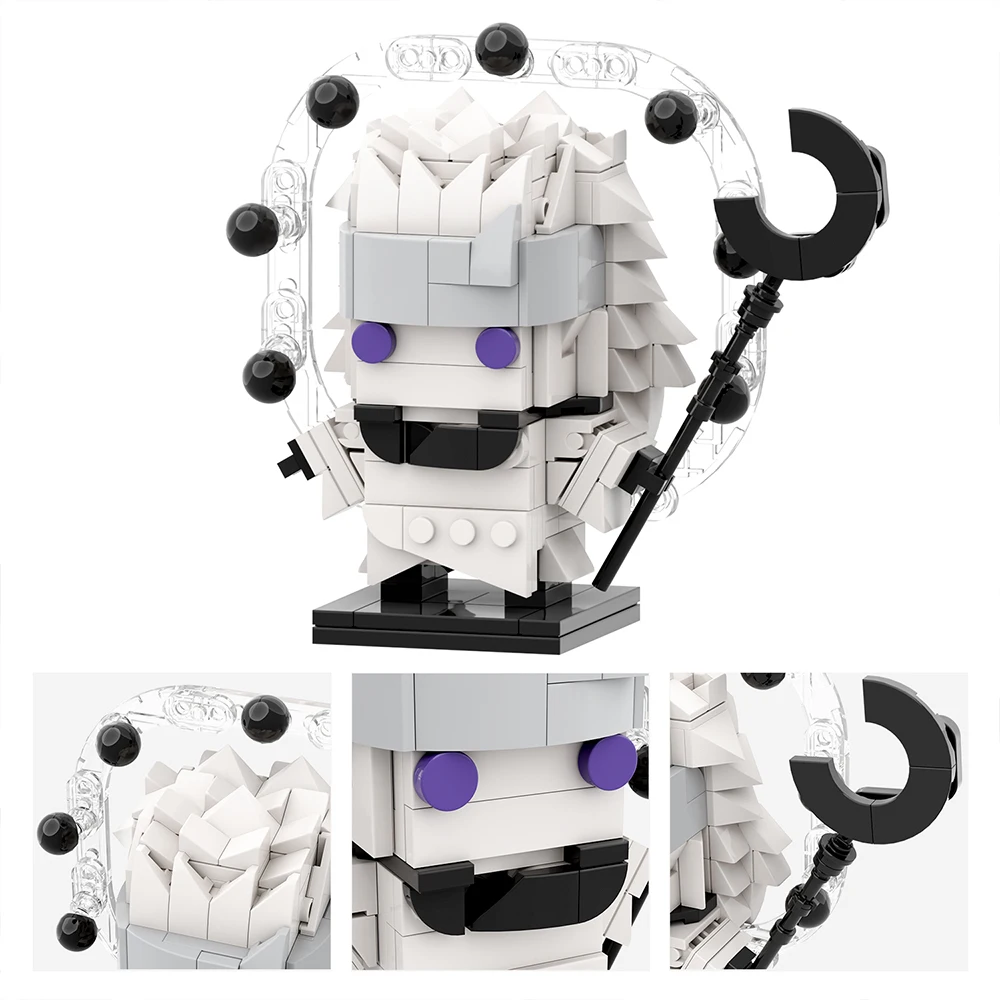 MOOXI أنيمي الرسوم المتحركة MOC الطوب مجموعة متوافق BrickHeadsed اللبنات أجزاء الاطفال التعليم لعب للأطفال هدية عيد ميلاد