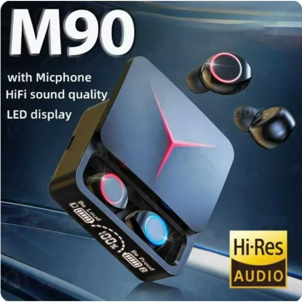 Original QCY M90 Wireless Headphones TWS Bluetooth Earphones Touch Control Sport Earbuds Hifi Stereo Gaming Headset With Mic