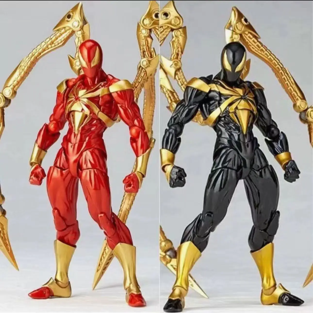 

Kaiyodo Yamaguchi Movable Marvel Series Marvel Comics Iron Spider Black Gold Limited Edition Red Gold Reprint