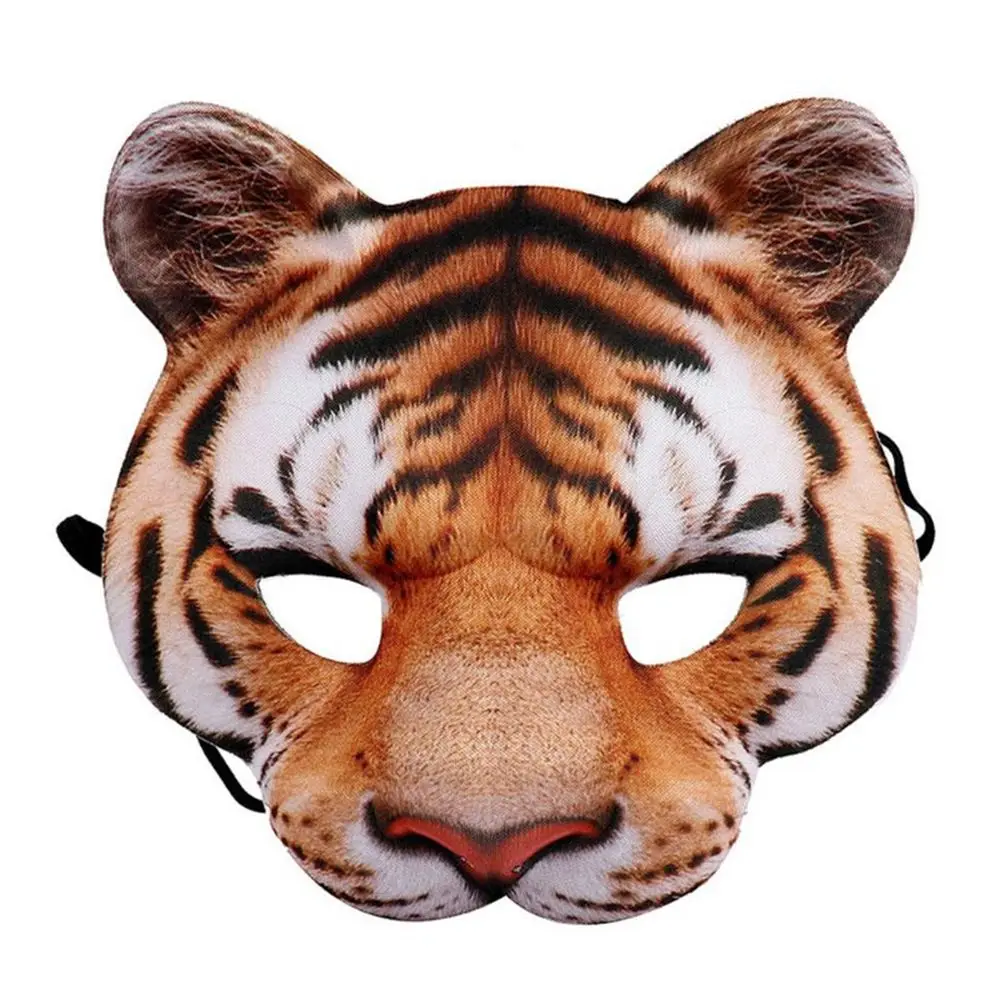 

3D Mardi Gras Pig Mask Party Supplies Costume Party Eye Mask Masquerade Mask Halloween Decoration Tiger Mask Cosplay Props