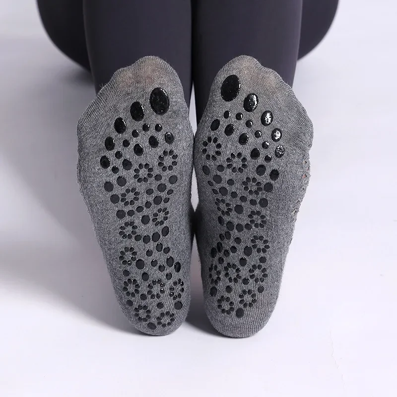 Chaussettes de yoga fines en coton, respirantes, courtes, avec sangle croisée, pour intérieur, fitness, pilates, danse, entraînement, sport