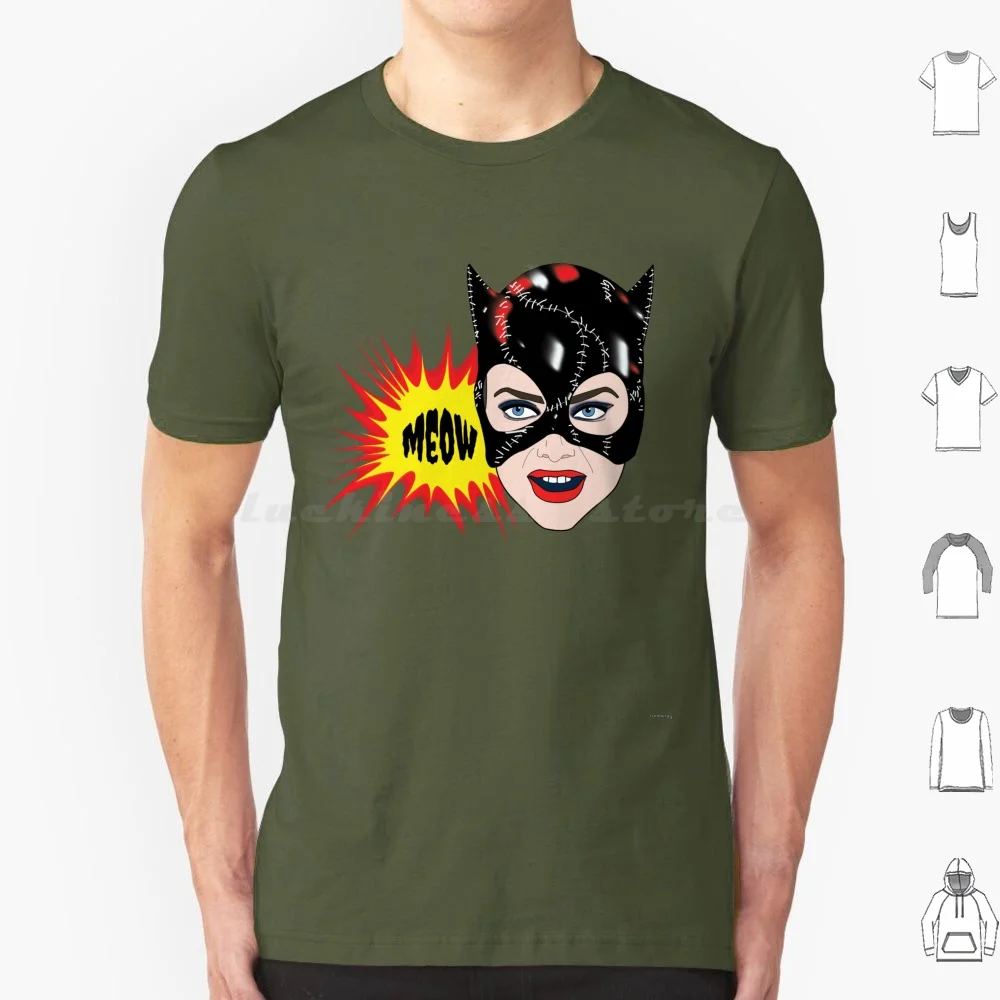 Miss Kitty T Shirt 6xl Cotton Cool Tee Cat Cats Woman Kitty Meow Movie Films Comic Comic Book Michelle Pfeiffer