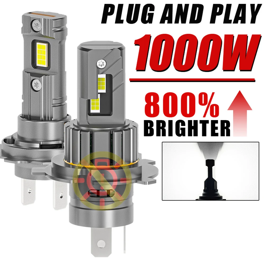 

Комплект светодиодных фар H7 H4 Мини-лампа Super power 6000K 7535 CSP для автомобильных фар 12 В Авто противотуманные фары H7 H4 Led Turbo Автомобильный 24 В