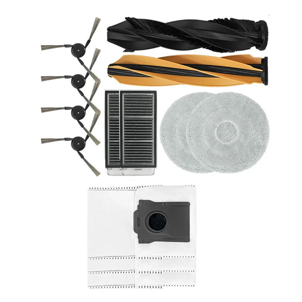 2 Pcs Main Brushes For Mova For V50 Ultra Complete For X50 Ultra Complete Robot Vacuum Cleaner Accessory Kit