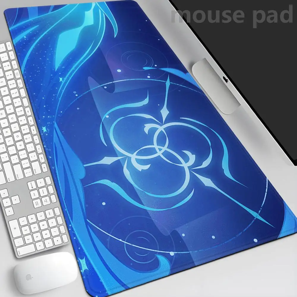 Genshin Pattern Game Mouse Pad Extra Large Mandrill Ganyu Walnut Two-dimensional Computer Keyboard E-Sports Desk Mat