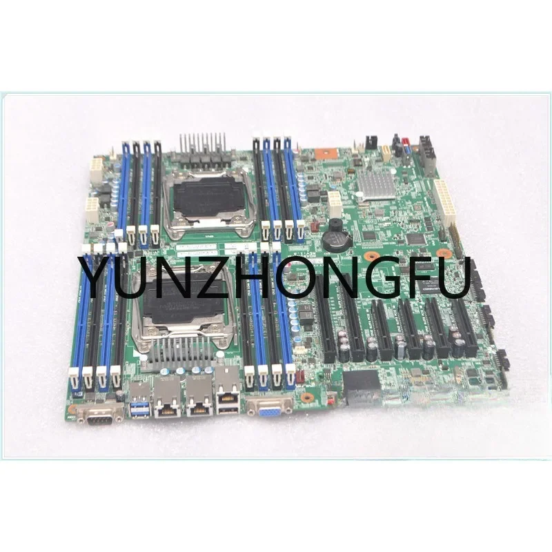 dual-way X99 server motherboard C612 chip E-ATX 2680v4 supports independent nvme startup