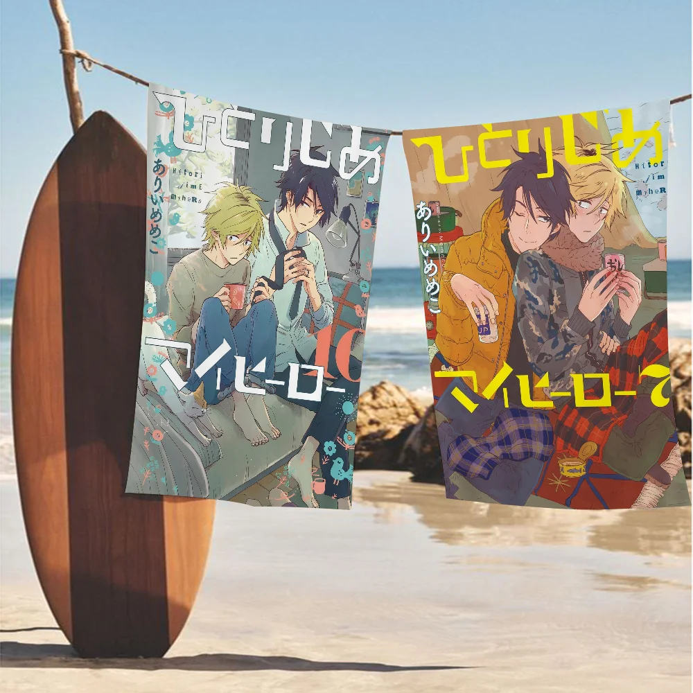 

Hitorijime My Hero Microfiber Printed Beach Towel Mountain Climbing Yoga Beach Swimming Running Absorbent Soft Towel