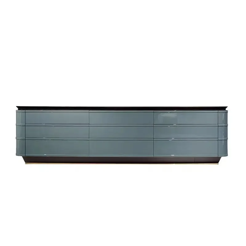 Furniture Side Cabinet Living Room Corridor Highlight Console Cabinet Marble Console Table