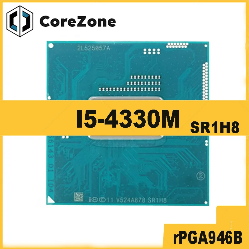 Used Core i5-4330M i5 4330M SR1H8 2.8 GHz Dual-Core Quad-Thread CPU 3M 37W Socket G3 / rPGA946B
