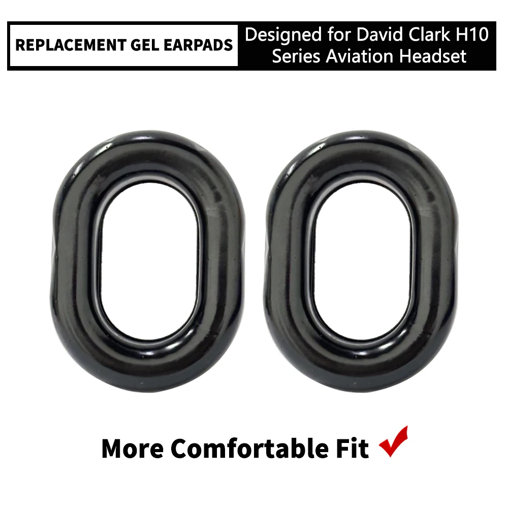 Replacement Cooling Gel Earpads Ear Seals Cup For David Clark H10-60 H10-20 H10-13.4 H10-76 H10-30 H10-13S Aviation Headsets