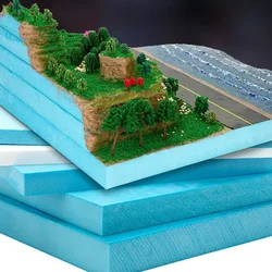 30*20 Cm Landscaping Block Floor Slab Construction Model Material Blue Foam Board Foam Blue Construction Metalworking