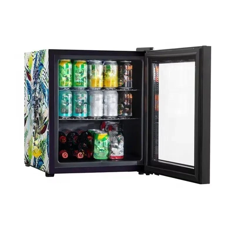 for Hotel Smart Mini Bar Refrigerator 21L 52L 70L 100L Commercial Glass Door Fridge