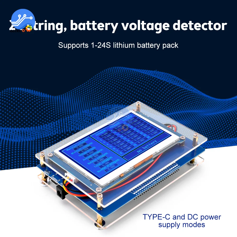 1S-24S Lithium Battery Pack Single Cell Measurement Series String Voltage Measuring Monitor Identify Tester Li-ion Lifepo4