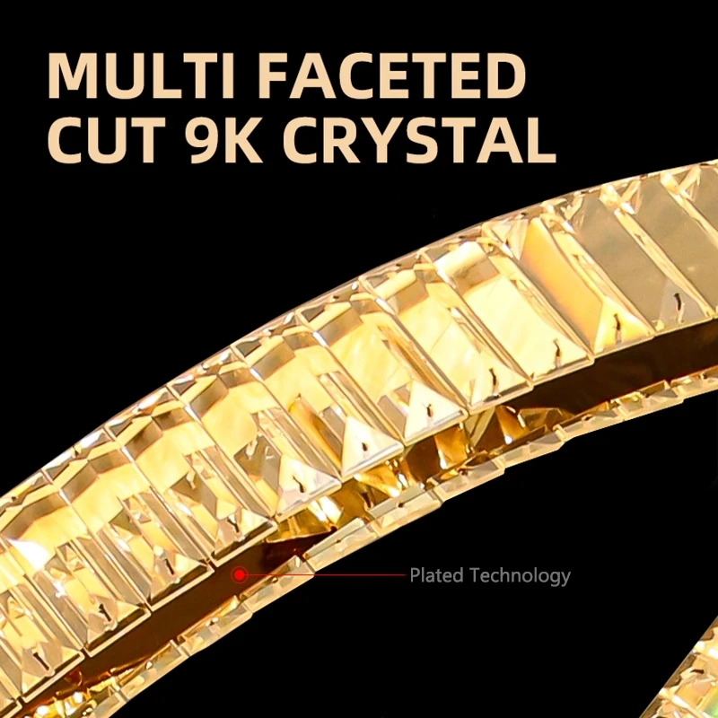 

Nordic Luxury Crystal Ceiling Chandelier Home Decor Pendant Light Luster Bedroom Living Room Chandelier Dining Room Led Lighting