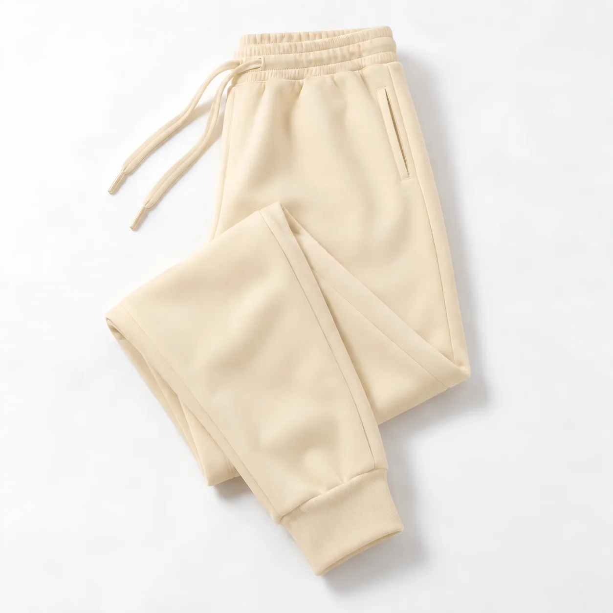 Pantaloni jogger uomo in pile con coulisse