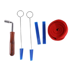 6Pcs Piano Tuning Kit Piano Tuning Tools Professional Tuning Tuner Fixing Parts Lever Mute Hammer Set Music Elements