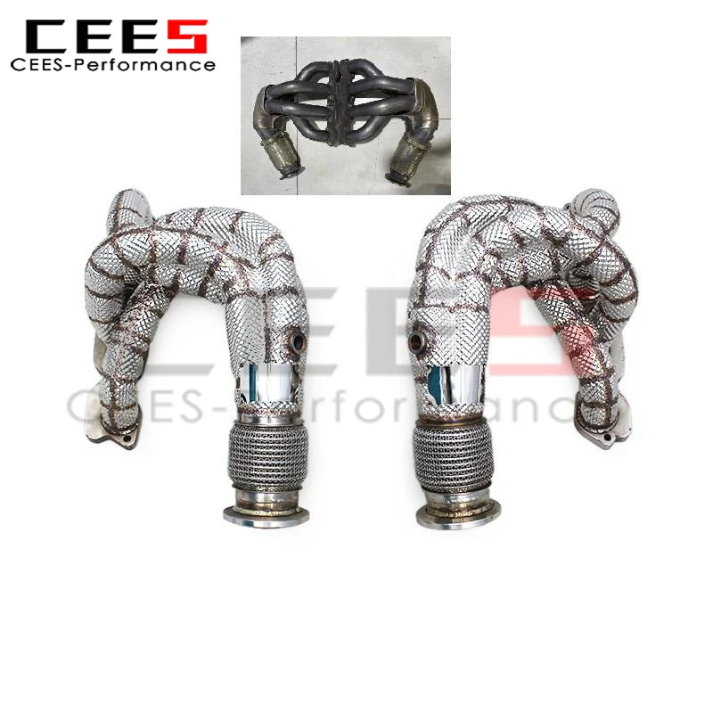 

CEES Straight-through Header Manifold for Ferrari 458 4.5L 2011-2016 Performance Sport Car Stainless Steel Pipe Exhaust System
