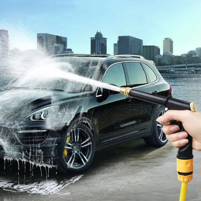 1PC High Pressure Water Gun Car Wash Gun Garden Watering Guns Garden Hose Washing Nozzle Sprayer Washer Pipe Foam Tool Sprinkler