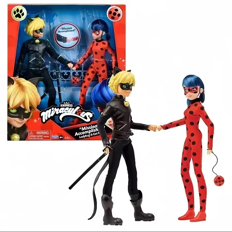 New Miraculous Anime Figure Ladybug Marinette Rena Rouge Cat Noir Action Figure Collecrt Fashion Doll Model Christmas Toy Gifts