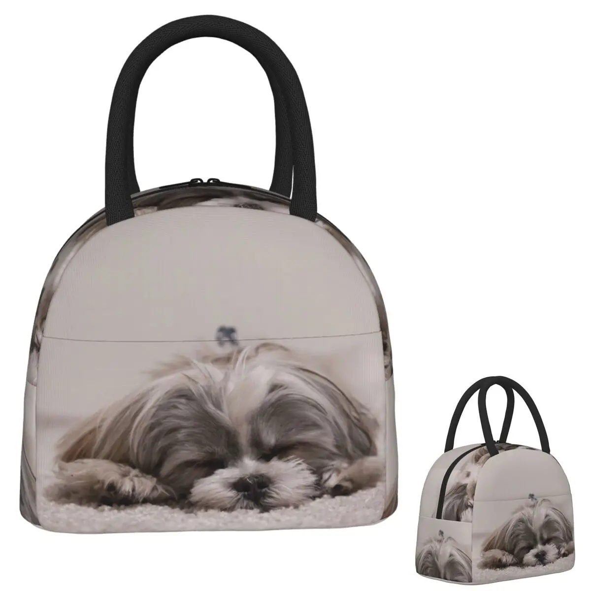 

Shih Tzu Sleeping Insulated Lunch Bag for Women Children Leakproof Food Boxes Thermal Lunch Box Tote