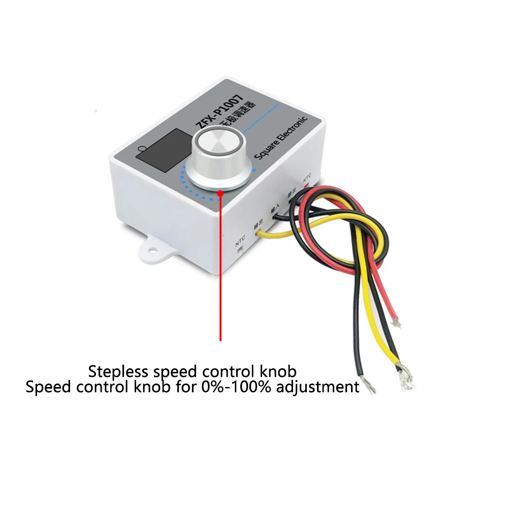 500W Adjustable 220V Fan Switch Speed Controller Durable Digital Display Motor Reducer Regulator Speed Controller Power Supply