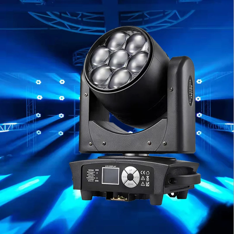 

Bee Eye Light Mini 7X40W K10 LED Moving Head Wash Effect Light RGBW 740 IP20 PowerCON For Stages Parties Weddings Clubs Events